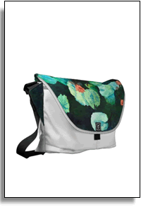 Cute & Colorful Lilies In Water Messenger Bag